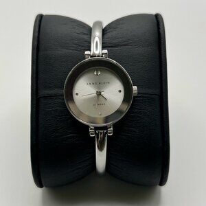 Anne Klein Diamond Series Petite Round Ladies Silver Tones Watch Working